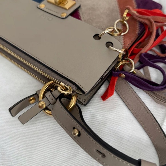 Chloé Jane Small Tassel-Trim Leather Crossbody Bag - Picture 8 of 16